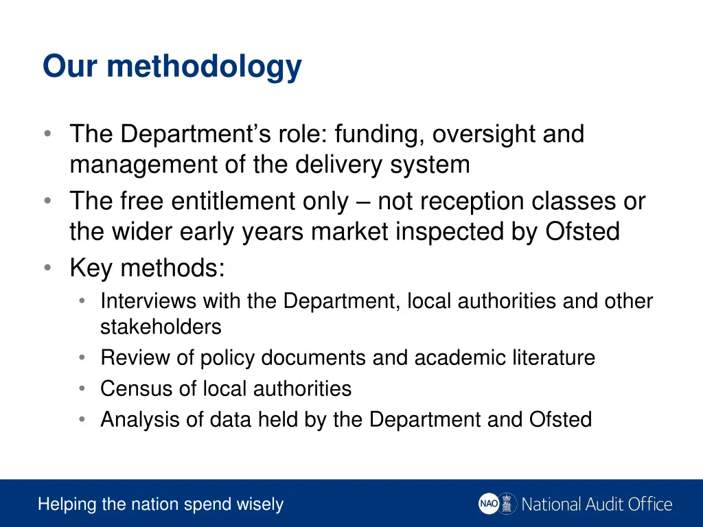 our methodology