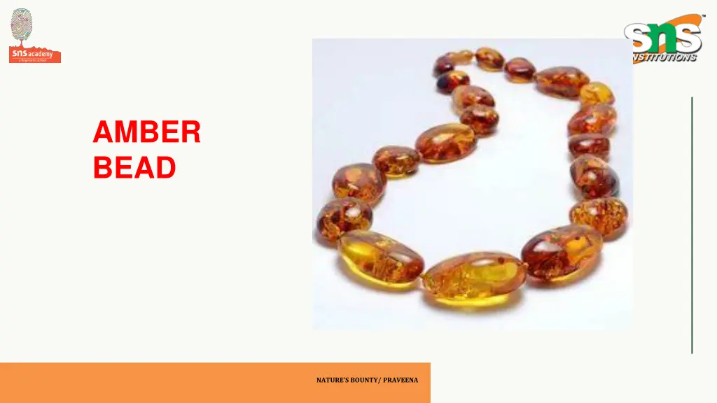 amber bead