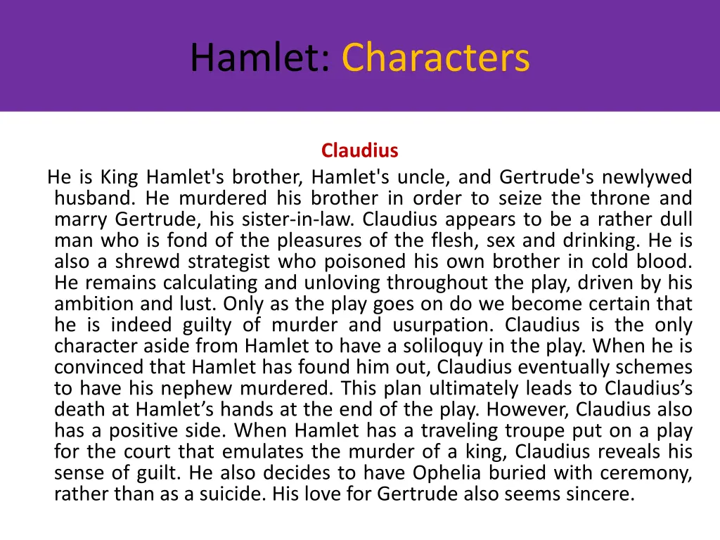 hamlet characters 1