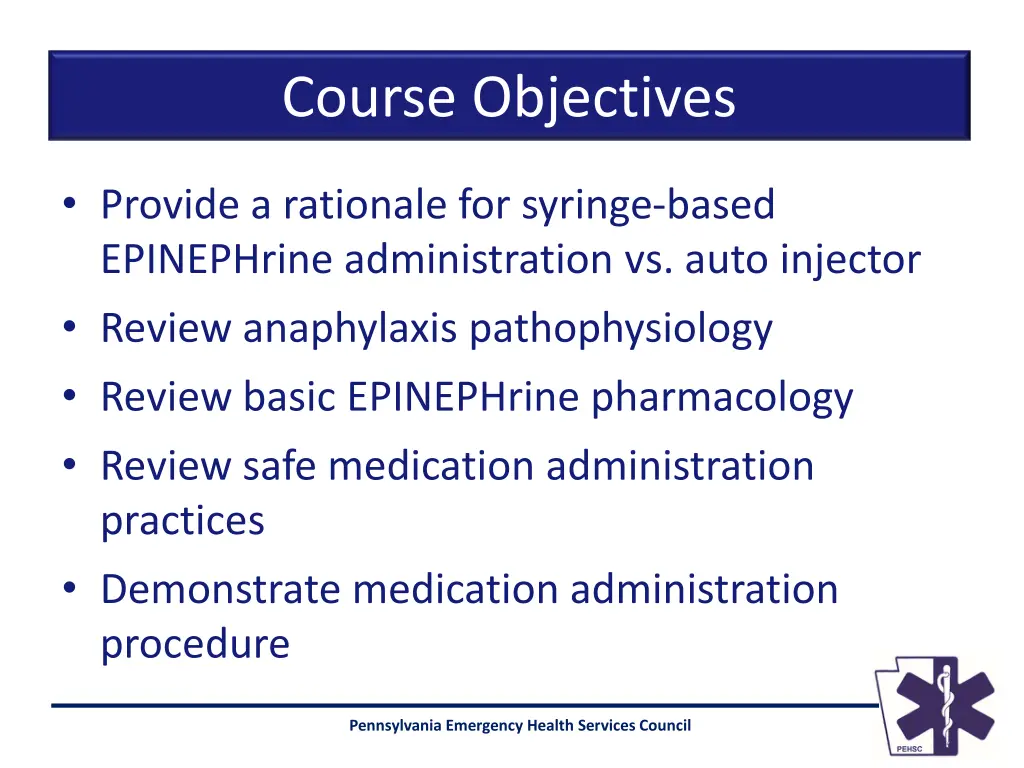 course objectives