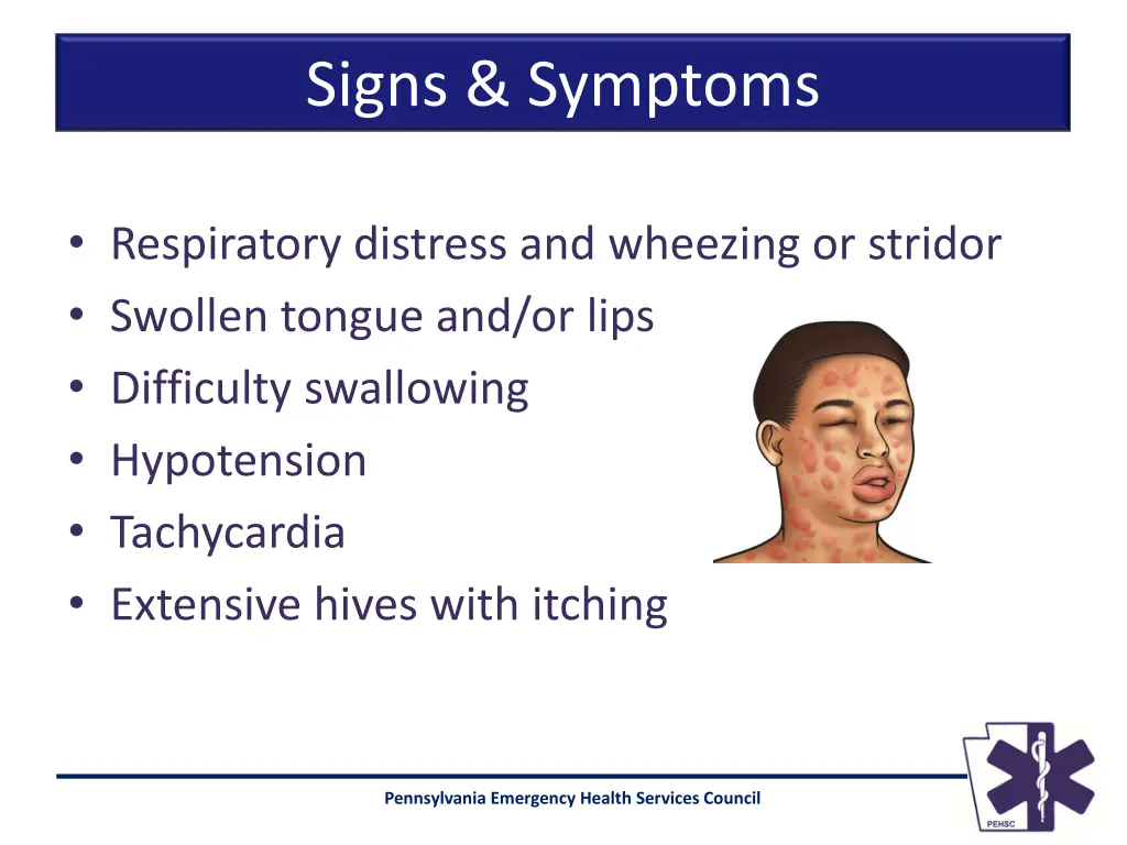 signs symptoms