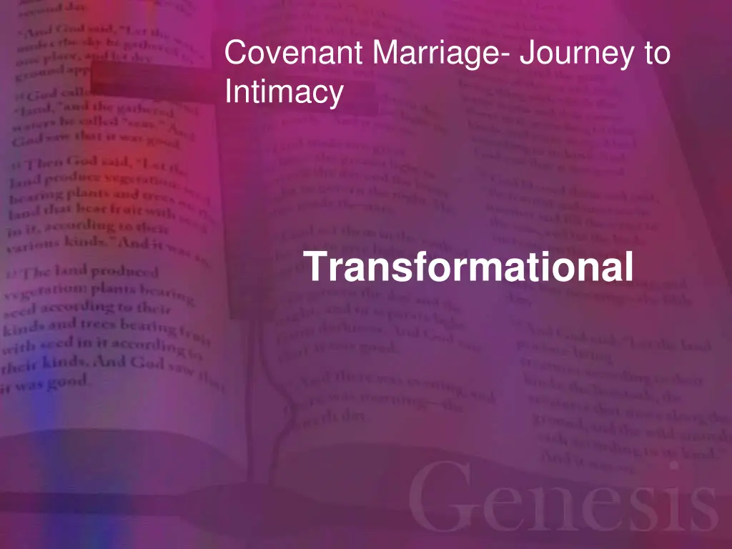 covenant marriage journey to intimacy 1