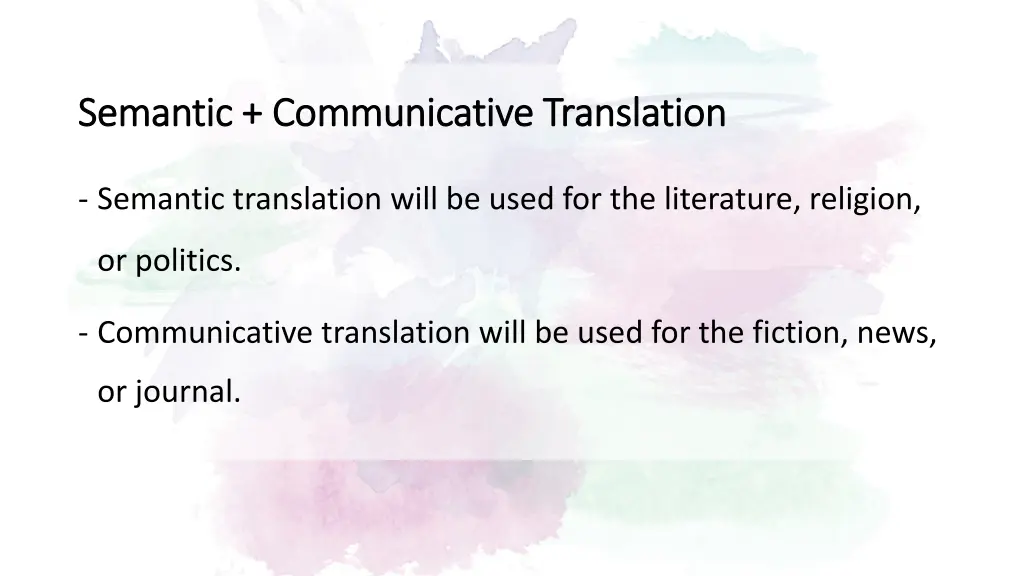 semantic communicative translation semantic 1