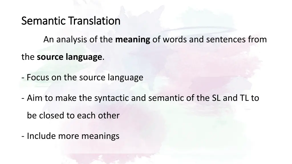 semantic translation semantic translation