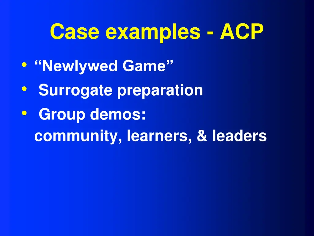 case examples acp