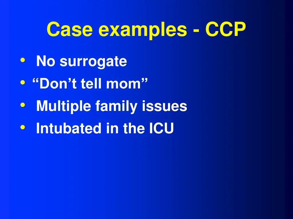 case examples ccp