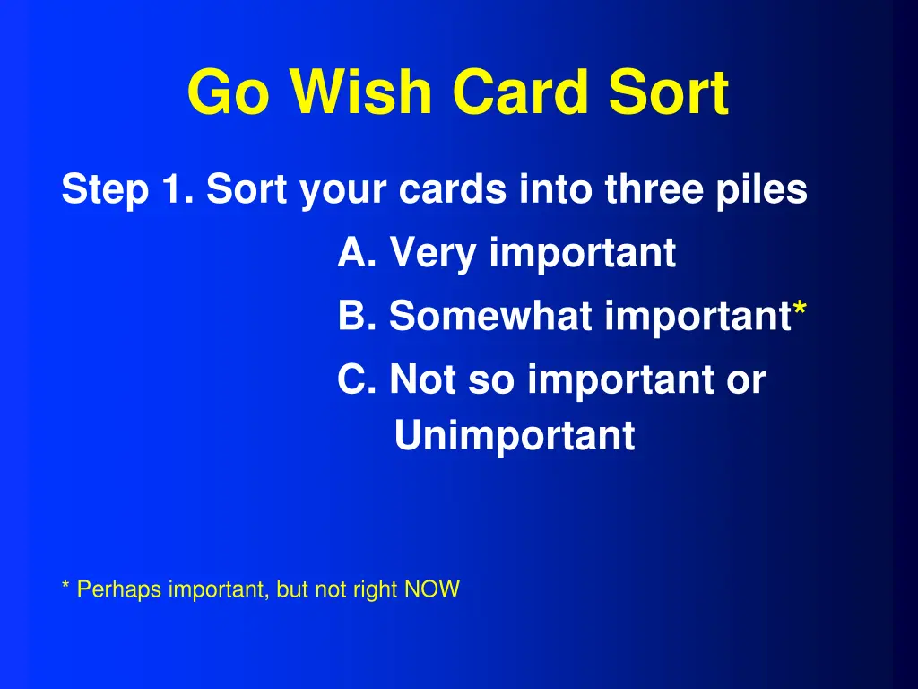 go wish card sort