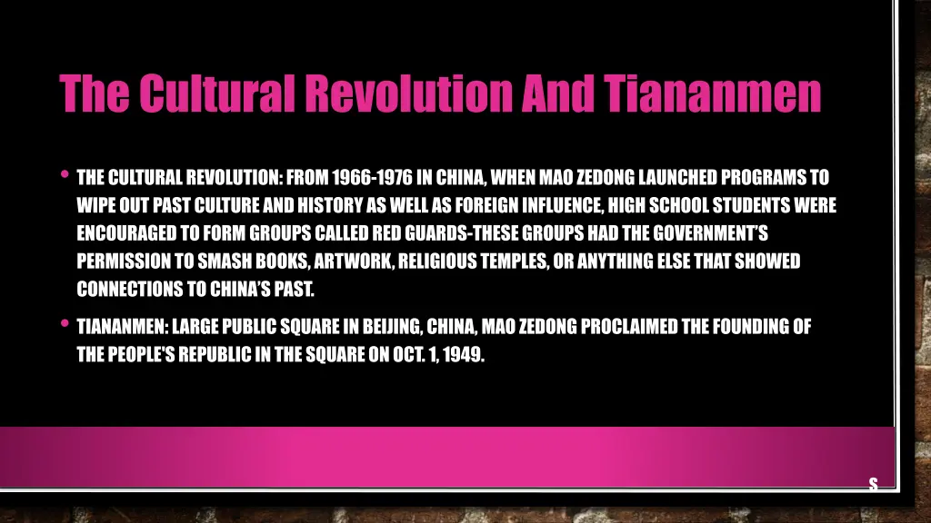 the cultural revolution and tiananmen