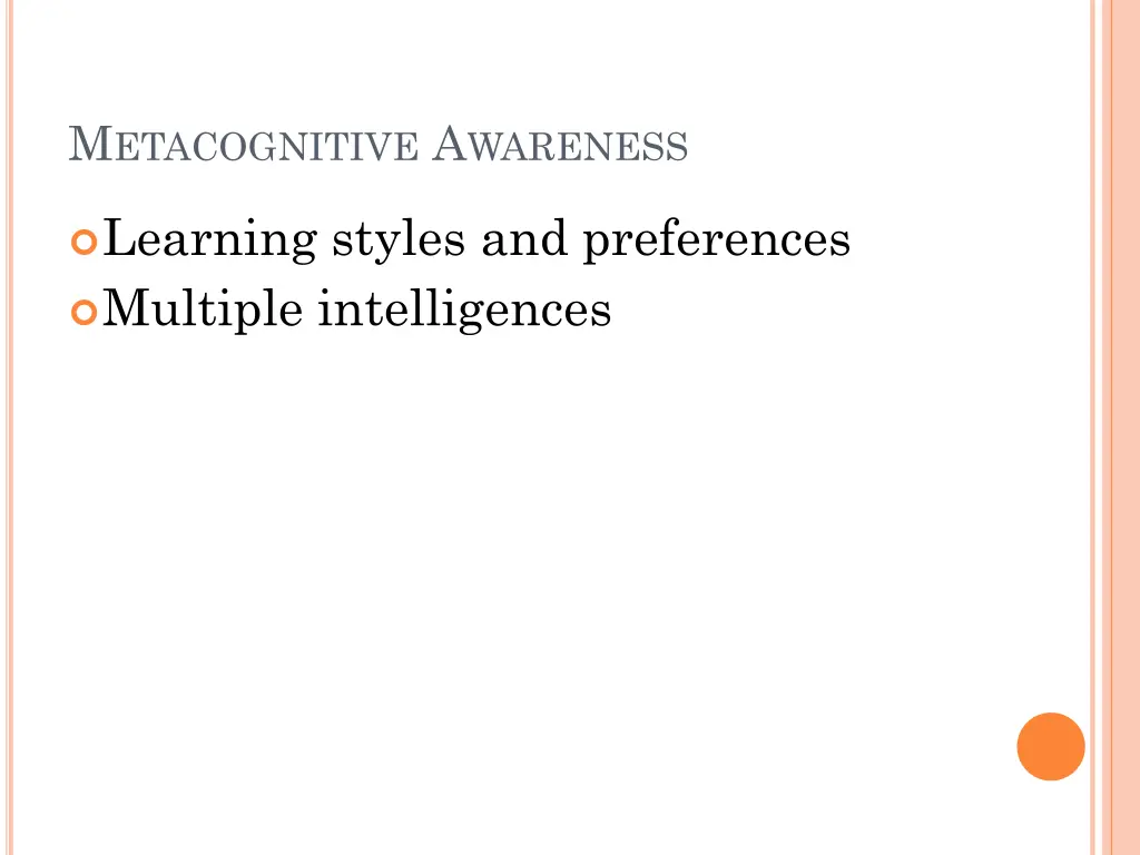 m etacognitive a wareness 1