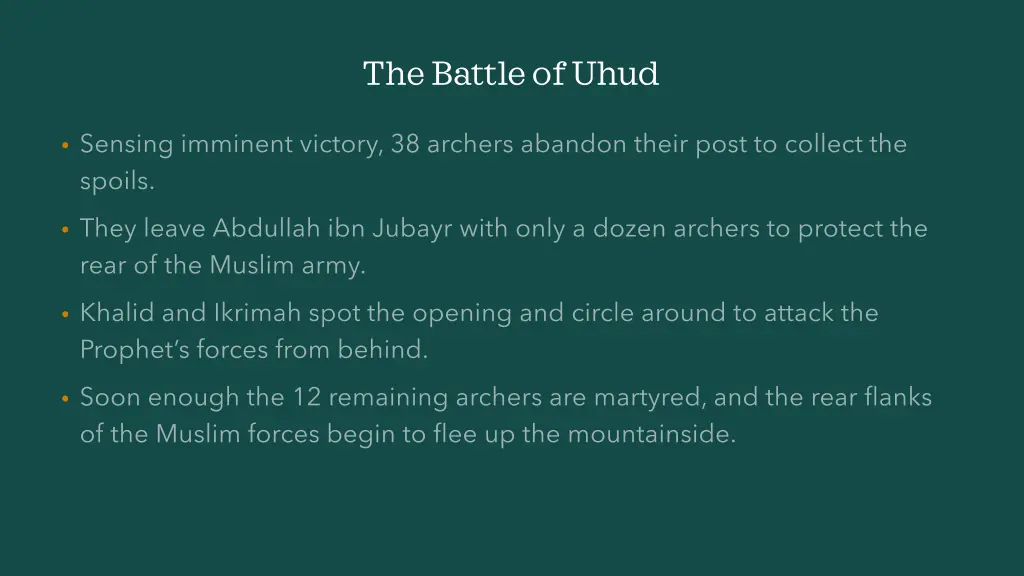 the battle of uhud 2