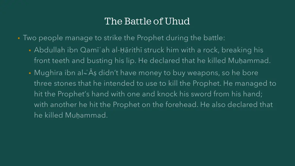 the battle of uhud 7