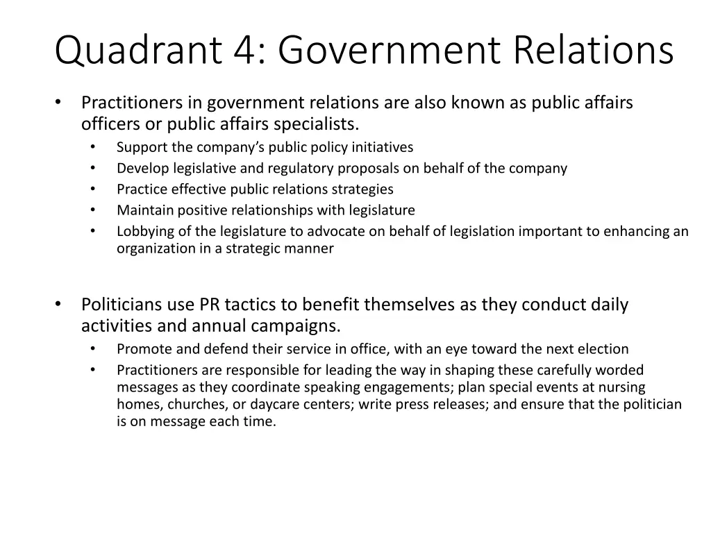 quadrant 4 government relations