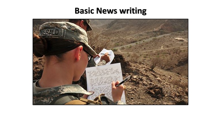 basic news writing