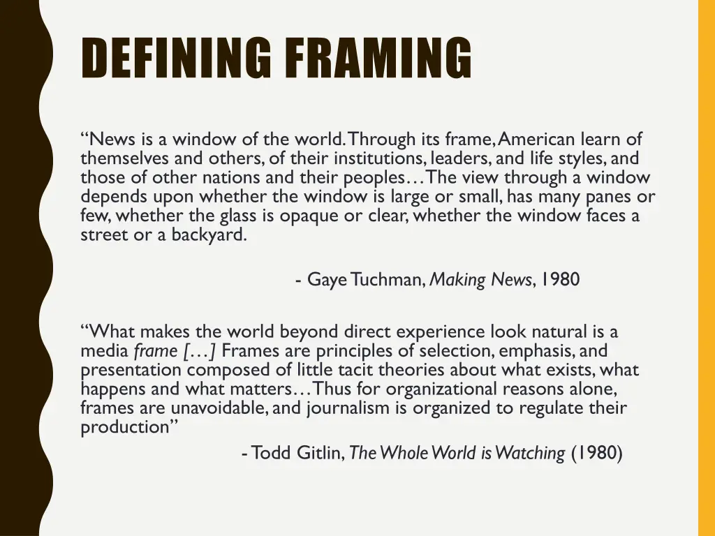 defining framing