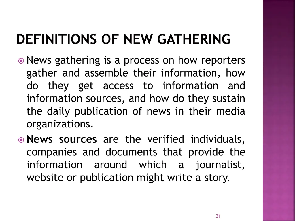 definitions of new gathering