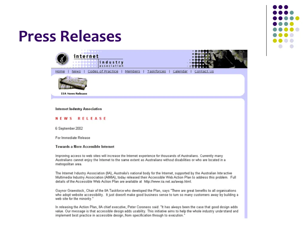 press releases 1