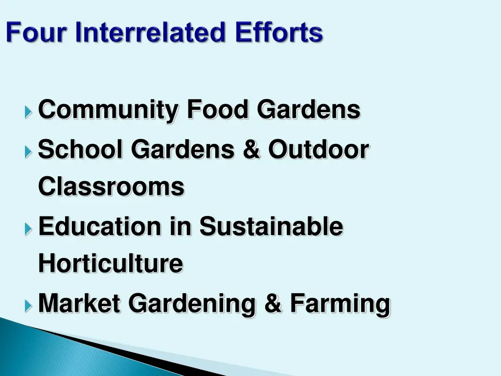 community food gardens