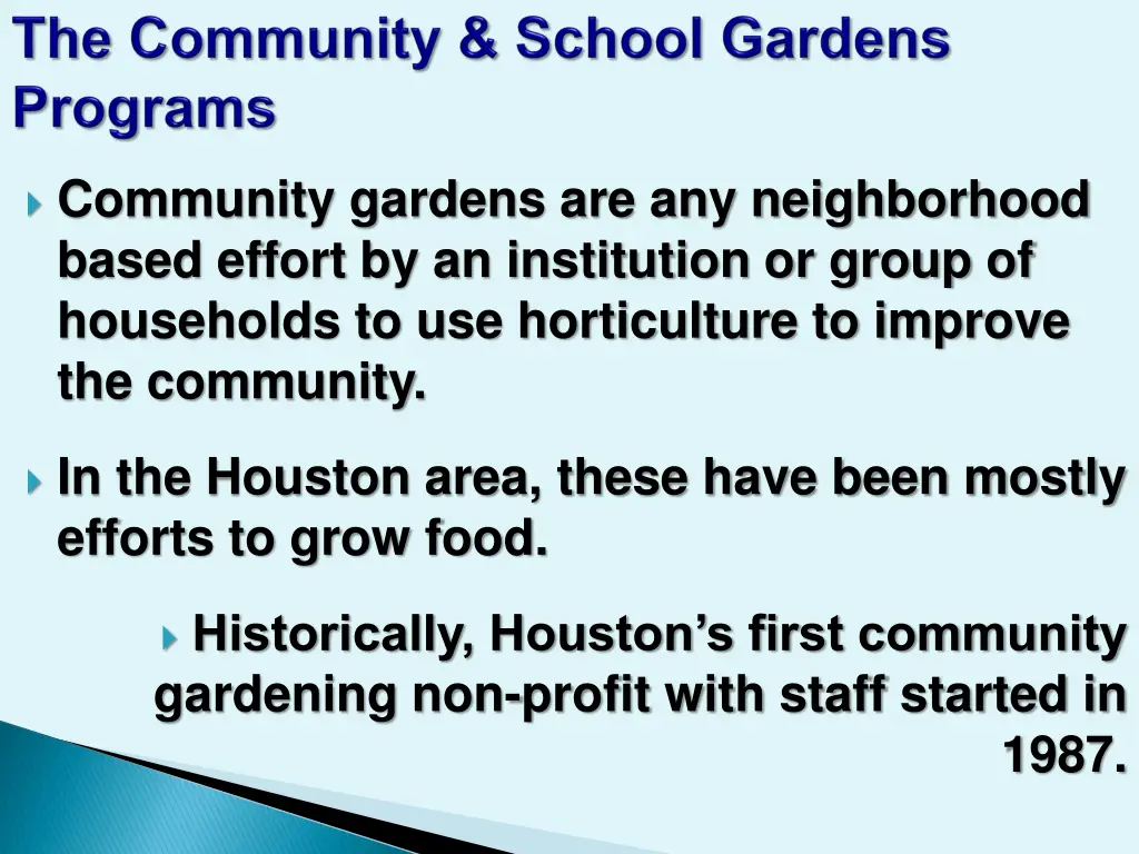 community gardens are any neighborhood based