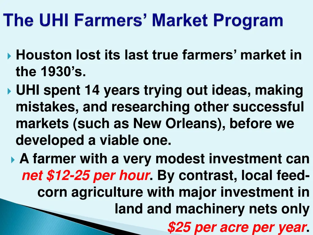 houston lost its last true farmers market