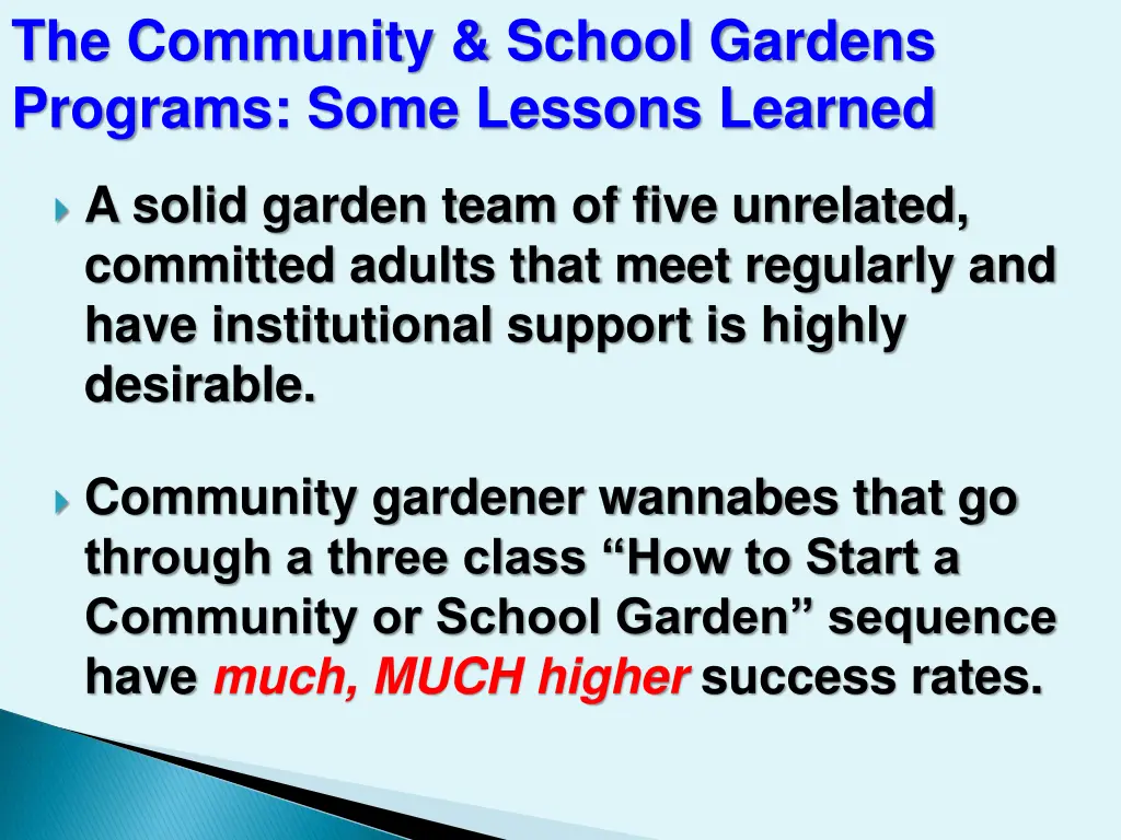 the community school gardens programs some