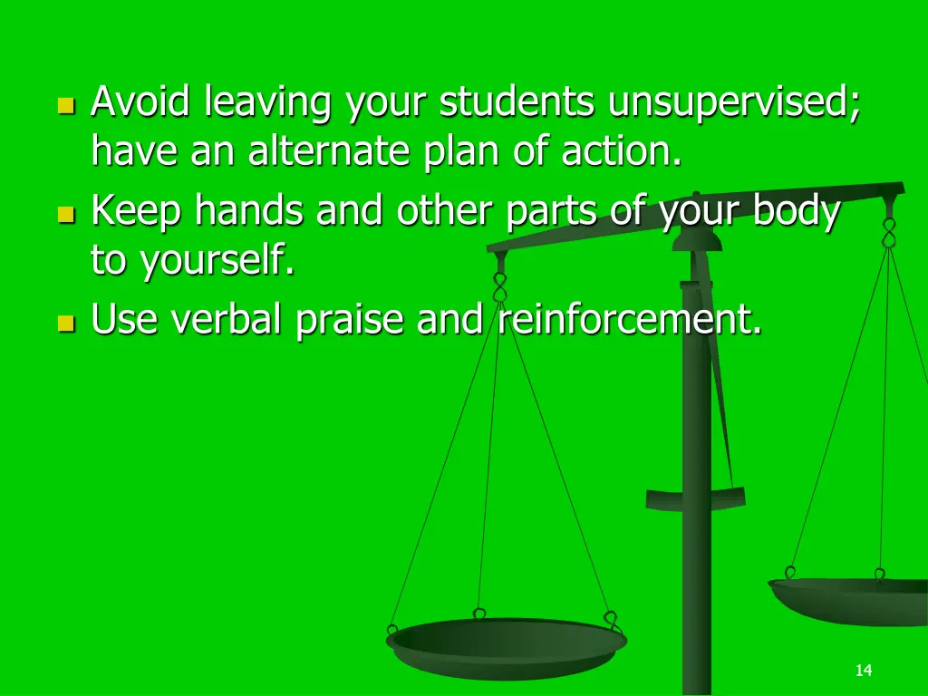 avoid leaving your students unsupervised have