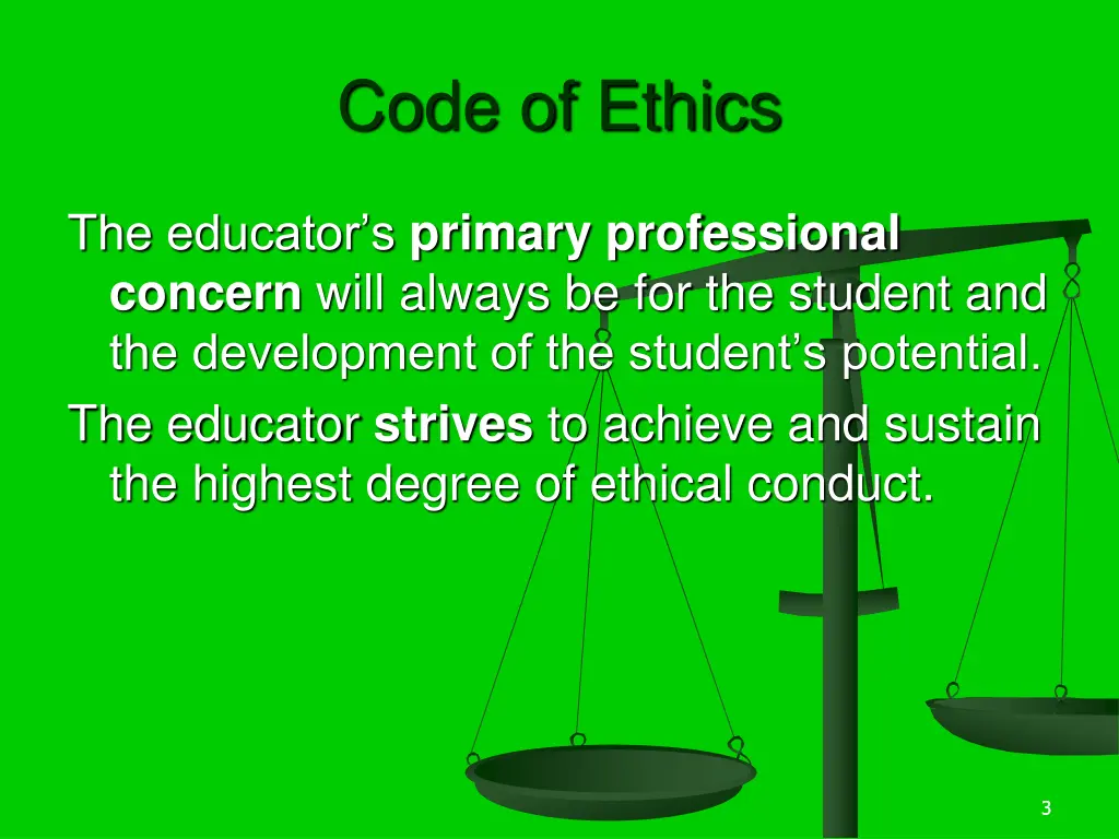 code of ethics