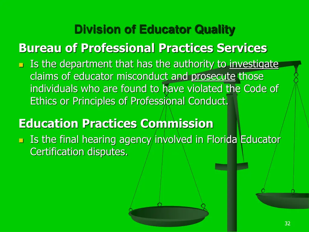 division of educator quality