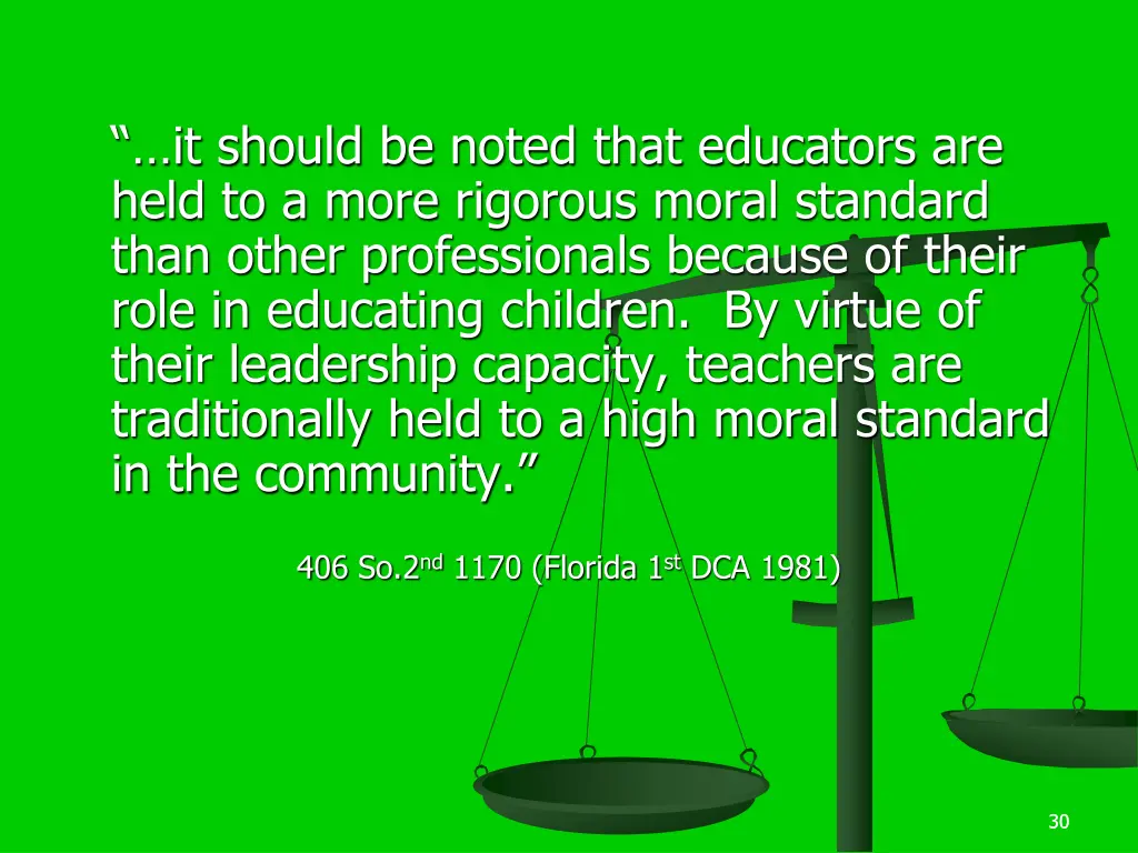 it should be noted that educators are held