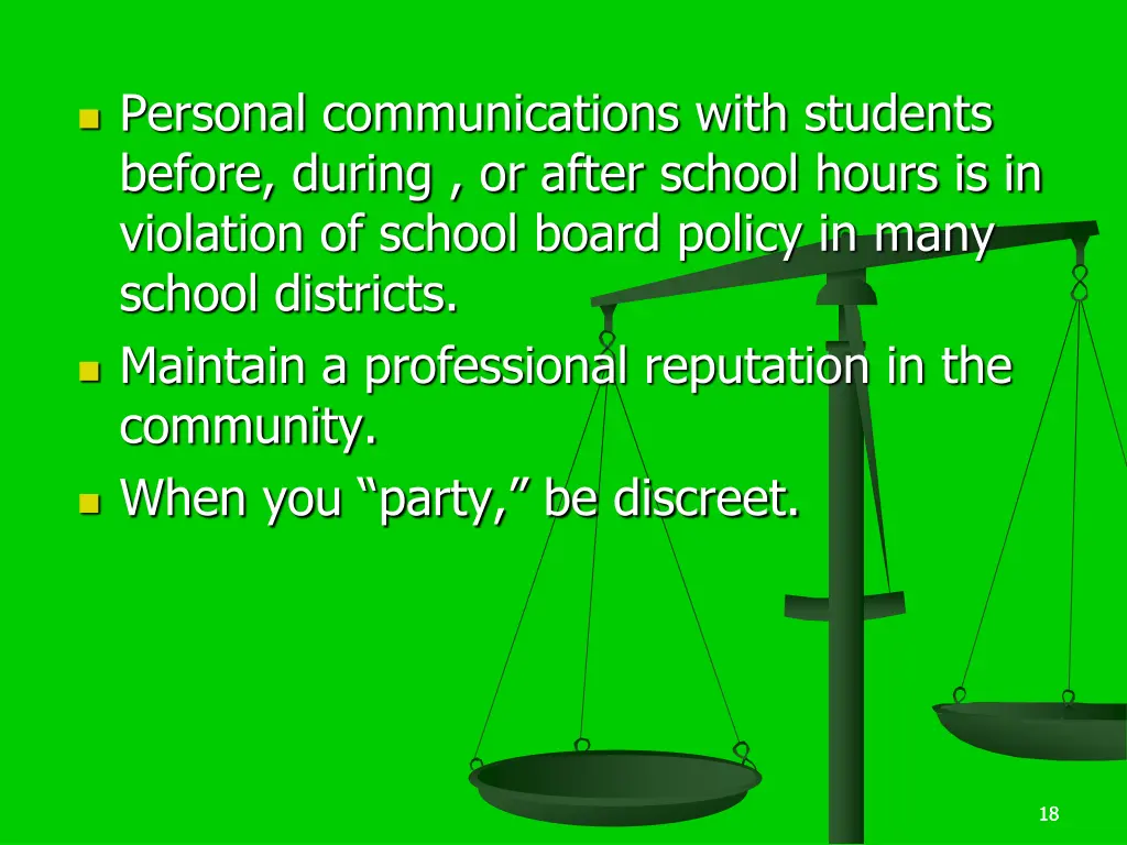 personal communications with students before