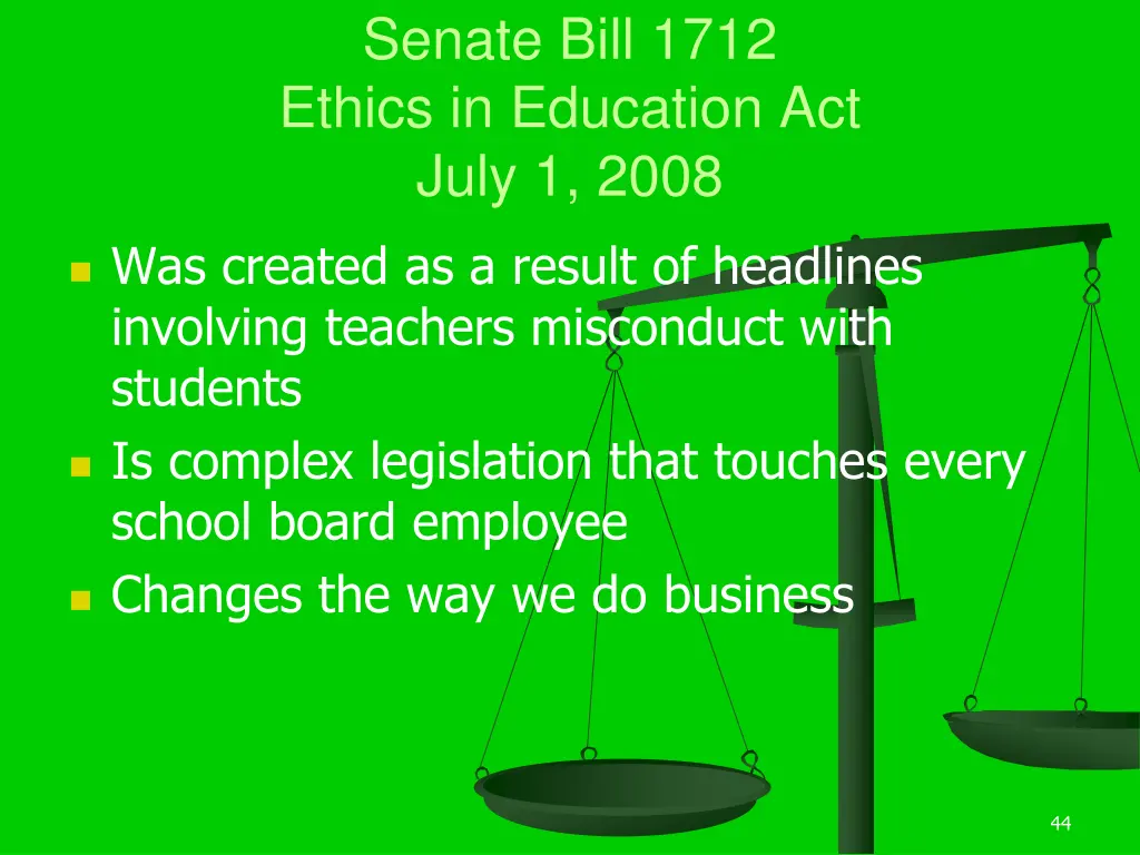 senate bill 1712 ethics in education act july