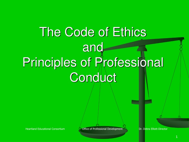 the code of ethics and principles of professional