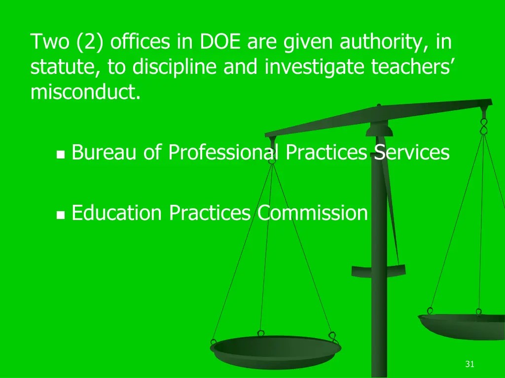 two 2 offices in doe are given authority