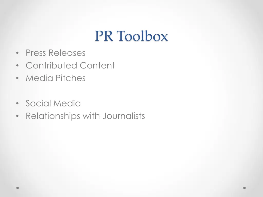 pr toolbox