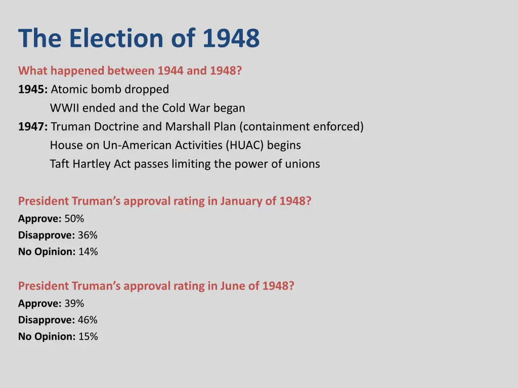 the election of 1948