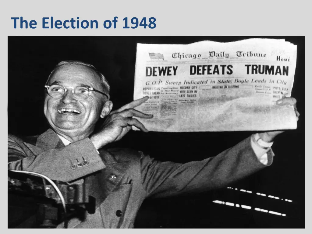 the election of 1948 outcome new york governor