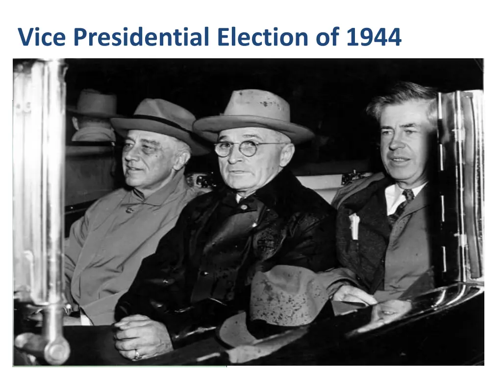 vice presidential election of 1944