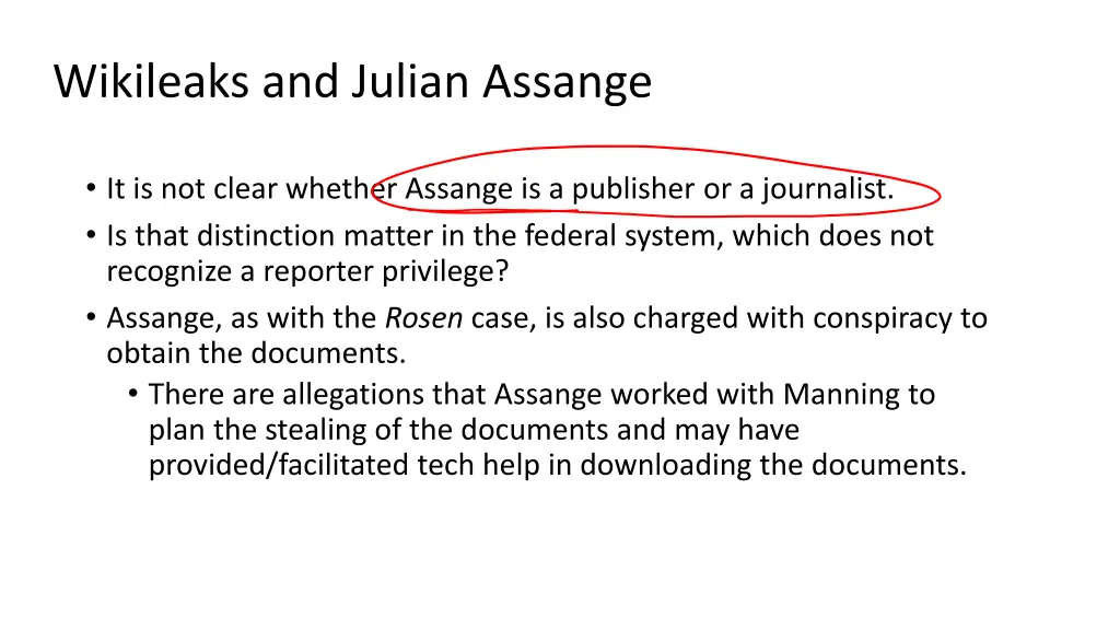 wikileaks and julian assange