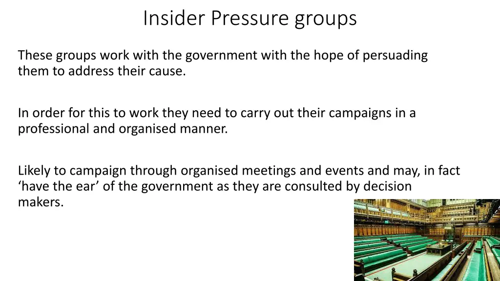 insider pressure groups