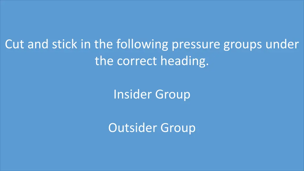 insiders