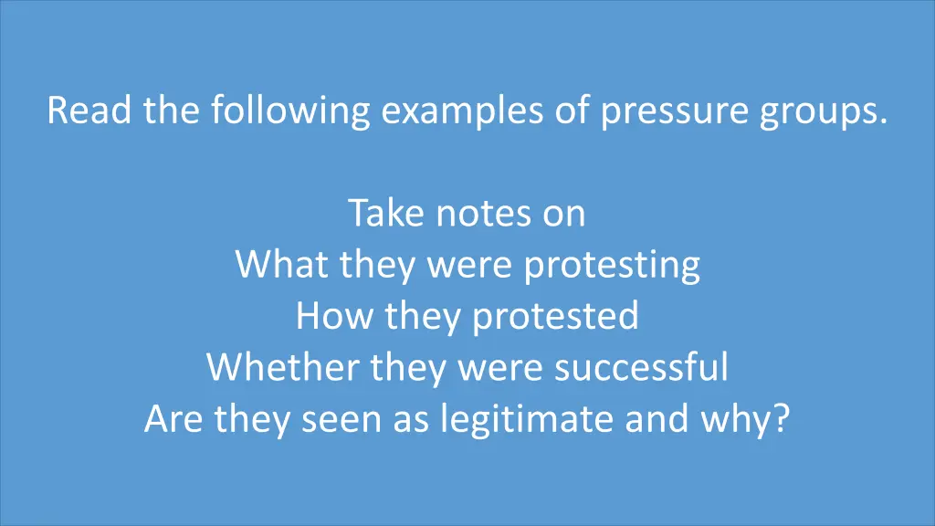 what are the aims of pressure groups 1