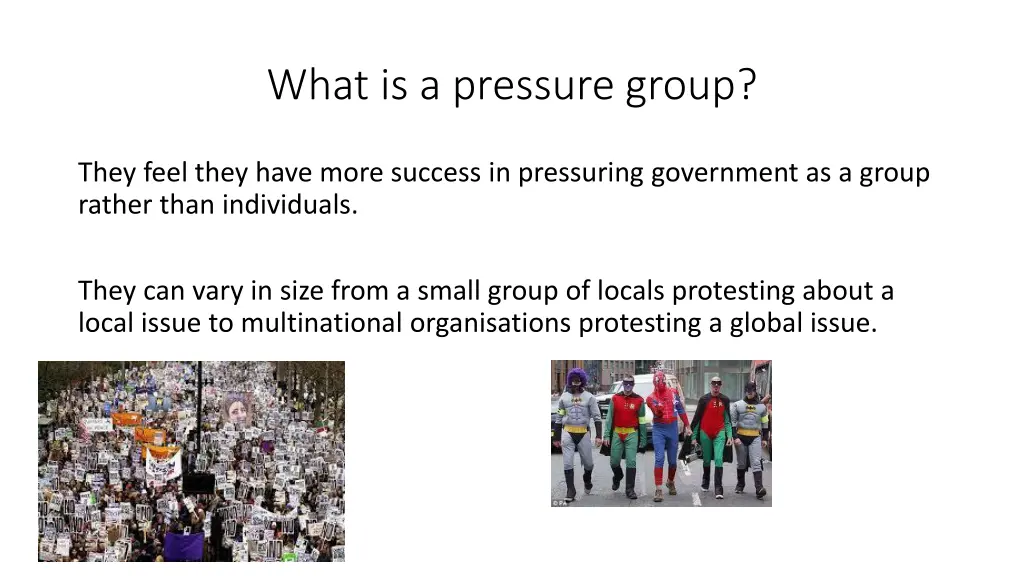 what is a pressure group 1