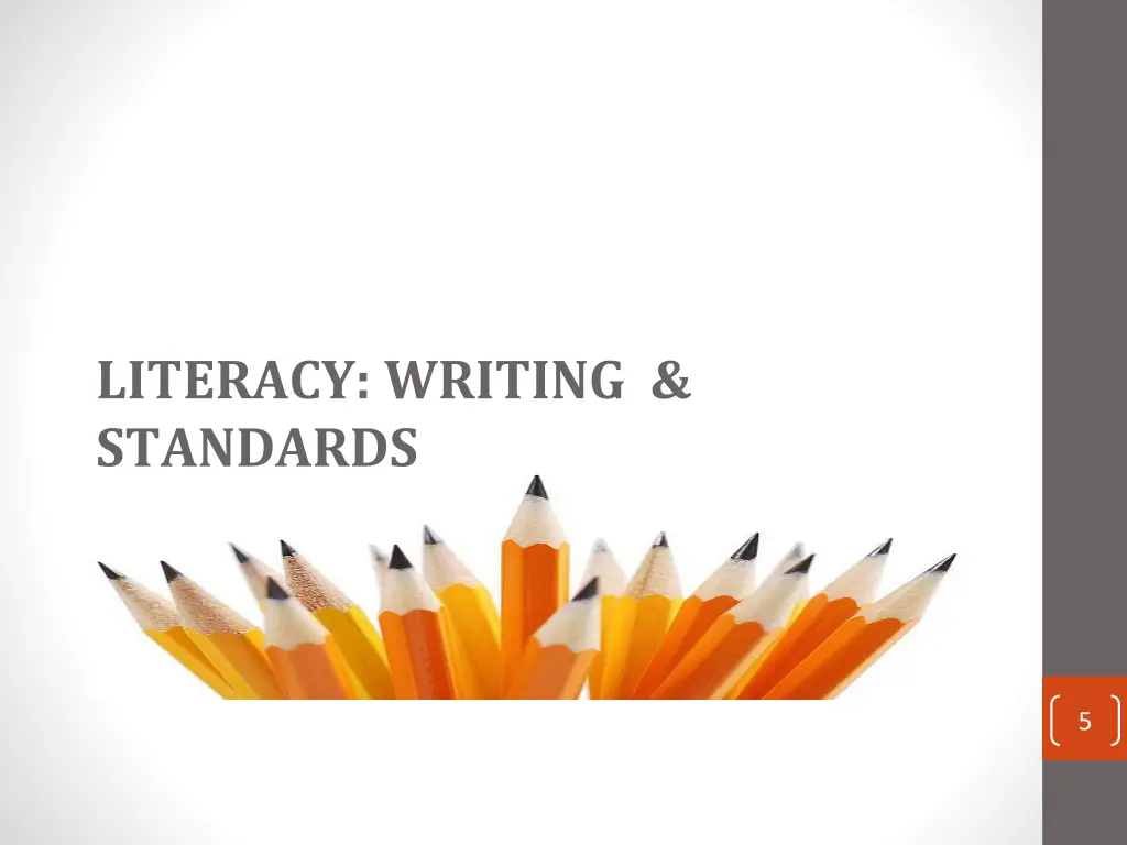 literacy writing standards