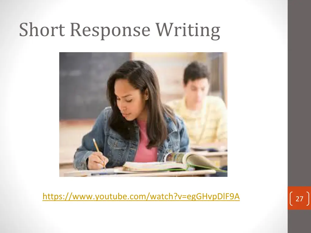 short response writing