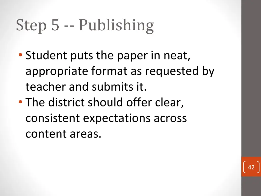 step 5 publishing