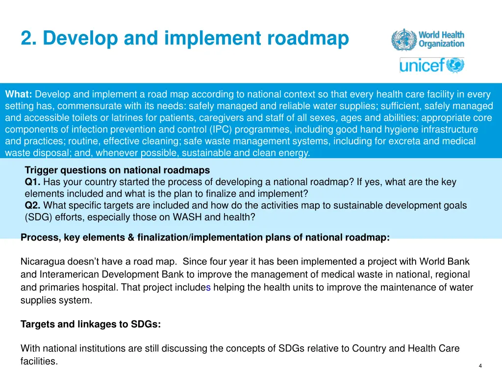 2 develop and implement roadmap