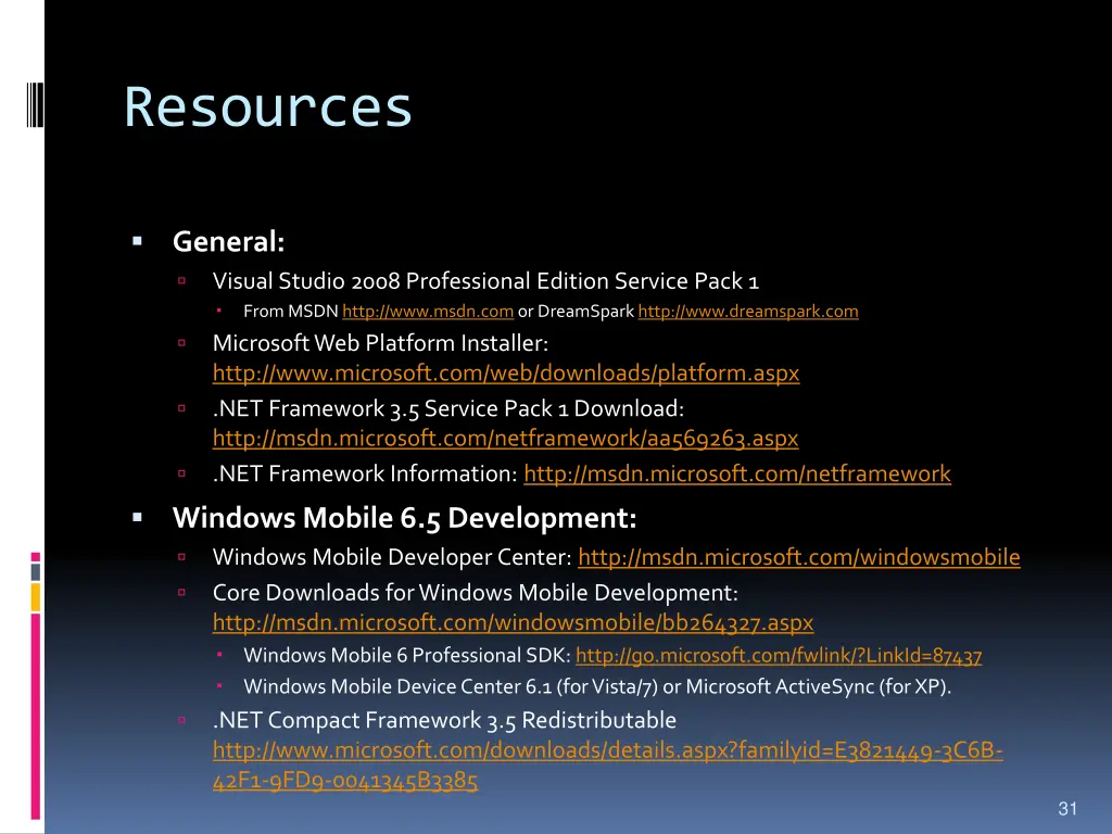 resources