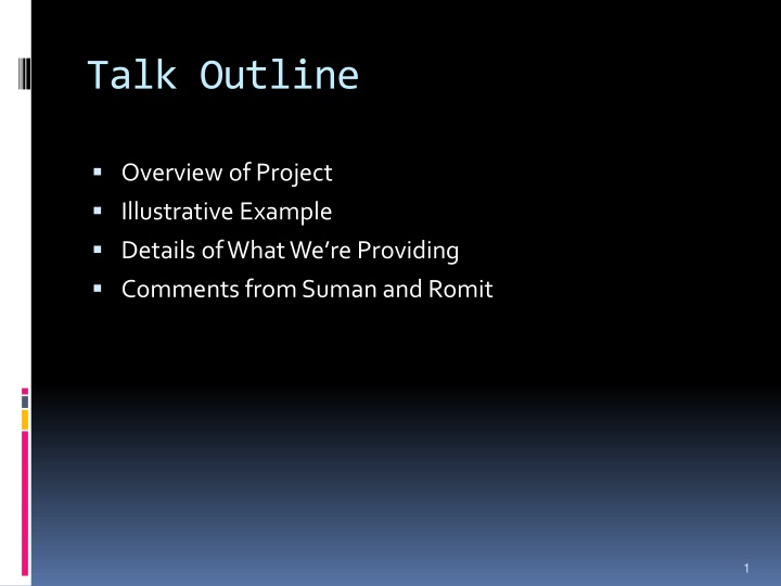 talk outline