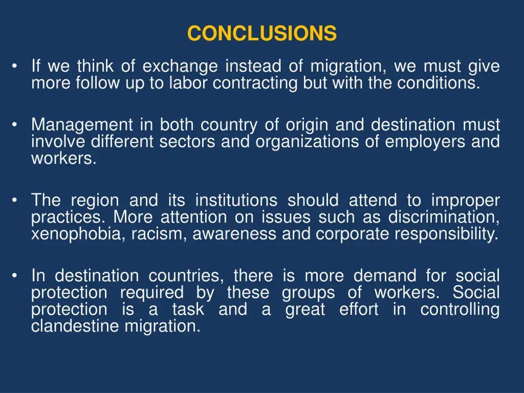 conclusions 1