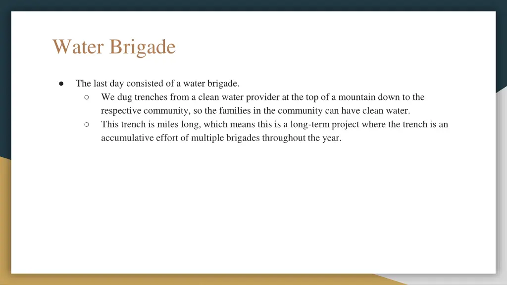 water brigade