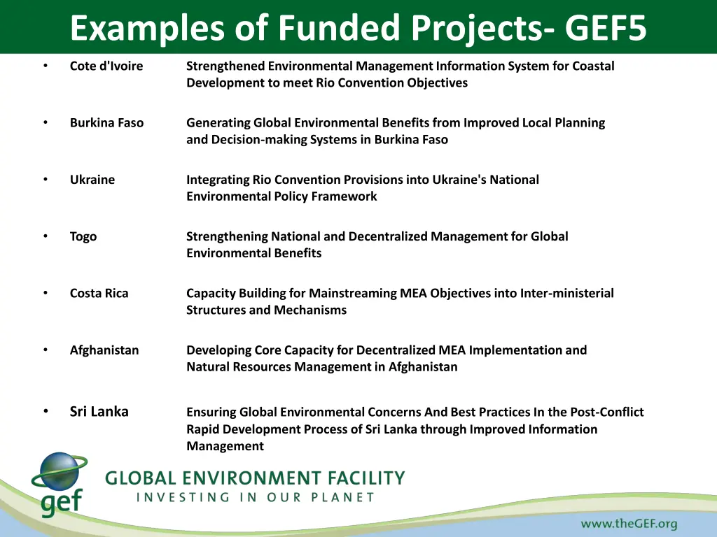 examples of funded projects gef5